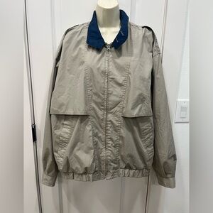 Members Only Plaid Jacket with Blue and Pink Accents size large‎ pre owned